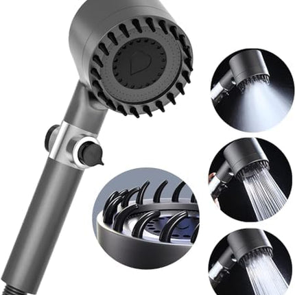 Multifunctional High Pressure Shower Head Filter Handheld Shower Head 3 Water Spray Settings