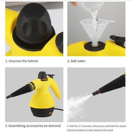 15 in 1 Portable Steam Cleaner 1200W – 300KPA Steam Pressure – 350ml Tank Capacity – 120℃ Temperature