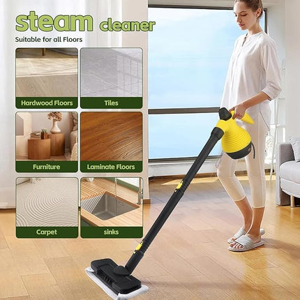 15 in 1 Portable Steam Cleaner 1200W – 300KPA Steam Pressure – 350ml Tank Capacity – 120℃ Temperature